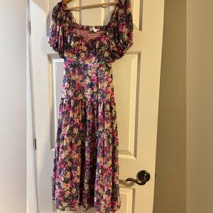 ASTR the label floral maxi dress drop waist